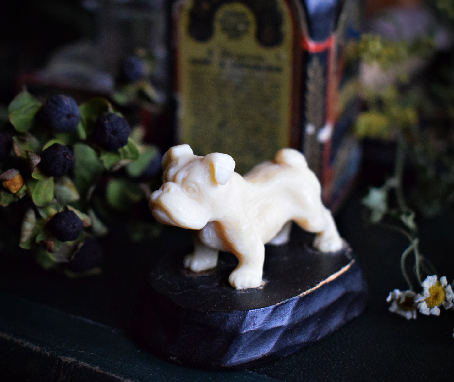 Antique dog figurine