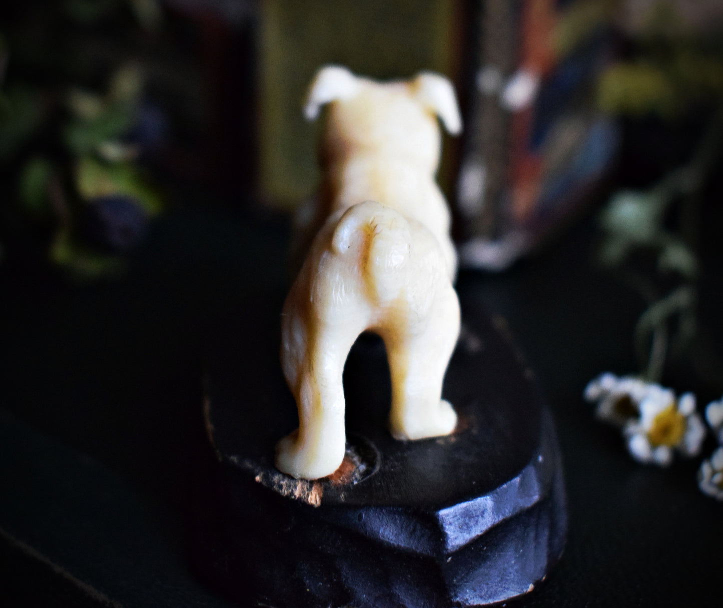 Antique dog figurine