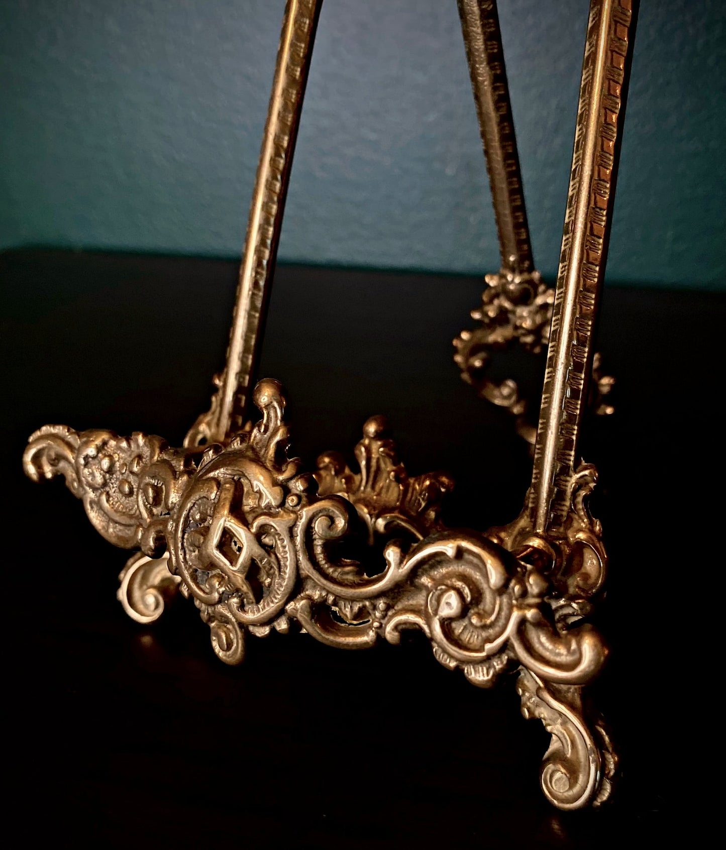 Opulent brass display