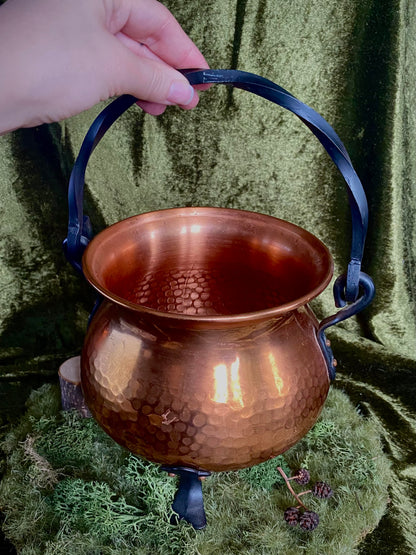 XL Hand Hammered Copper Cauldron