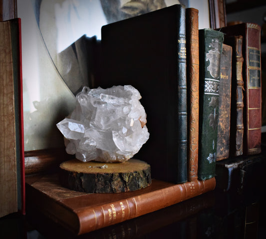 Large Vintage Alpstein Tyrol quartz cluster