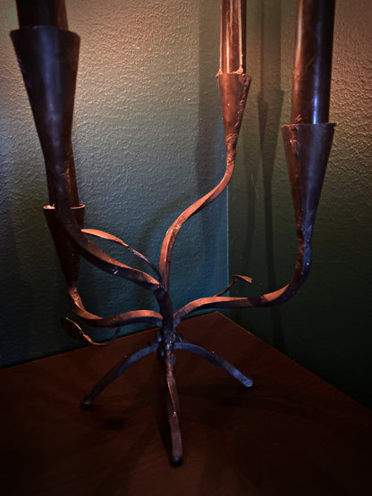 Handcrafted Iron Candelabra