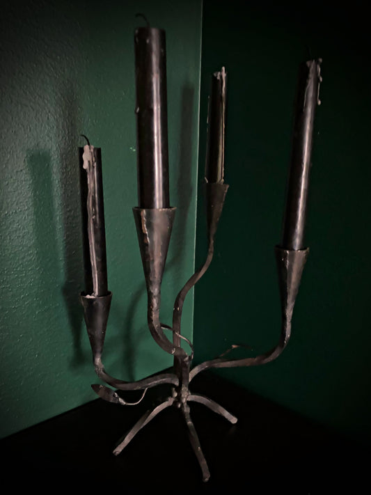 Handcrafted Iron Candelabra